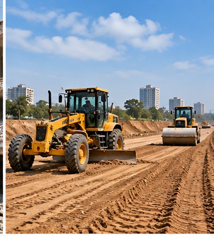 Roadwork & Earthwork in Bangalore equipment